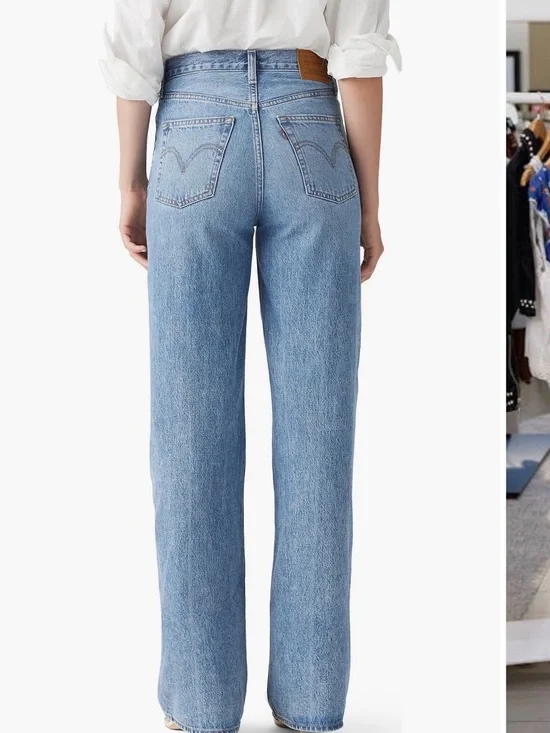 Levi's Ribcage High Waist Wide Leg Jea - Picture 2 of 3